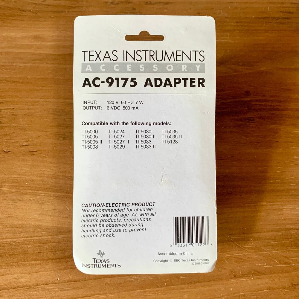 Texas Instruments AC-9175 Power Adapter OEM Model A30650 - Picture 5 of 6